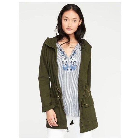 NWT OLD NAVY Hooded Twill Jacket sz XXL Women's - Picture 3 of 3